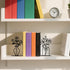 Metal Flower Book Ends Flower Vase Bookends Decorative Book Ends for Shelves Bookshelf Home Office Desk Bookshelf Decor