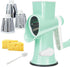 GOTOSOBAY Cheese Grater with Handle,Multifunctional Rotary Cheese Grater,Kitchen Cheese Shredder Can Easily Chop