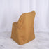 5 Efavormart PCS Gold Linen Polyester Folding Chair Covers for Dining Chairs Party Wedding Banquet Outdoor Event