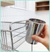 HOME&I Silverware Drying Basket, Kitchen Sink Utensil Holder Replacement,Thin Dish Drying Rack Countertop Organizer Stainless Steel 304 Flatware Cutlery Caddy Hold for Dish Drainer(Very Small-Oval)