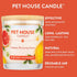 One Fur All Citrus Candle 9 OZ - Plant-Based Soy Candle, Clean Burning Air Freshener with 60 Hour Burn Time - Ruby Red