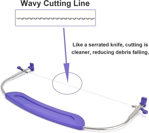 WAFJAMF Adjustable Cake Leveler Cutter, Professional Cake Slicer for Leveling Tops, Suitable for 10 Inch Cake,