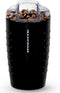 OVENTE Black Electric Coffee Grinder - Compact Grinding Mill with Stainless Blade for Beans, Spices, Herb, Tea