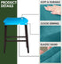 Set 2 Counter Bar Stool Cover Rectangle of Velvet Stretch Height Bar stools Slipcovers Saddle Stool Slipcover Bench
