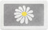 Hi Space Grey Bathroom Rugs Mat, 31.5x19.7IN, Non-Slip, Machine Washable, Cute Flower Bath Rug