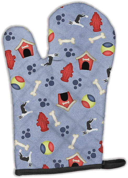 Caroline's Treasures BB4094OVMT Great Dane Oven Mitt, Heat Resistant, Thick, Kitchen Mitt for Hot Pans, Dog House