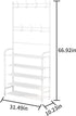 Rack,3-in-1 5-Tier 8 hooks,20-25 UDEAR Entryway Coat Hall Tree Multifunctional Storage Shelf with Shoe Bench and Pairs