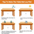 36 inch 1.5mm Multi-Size Dia Round PVC Clear Table Protector Thick Plastic Tablecloth Large Clear Vinyl Table Pad Mat
