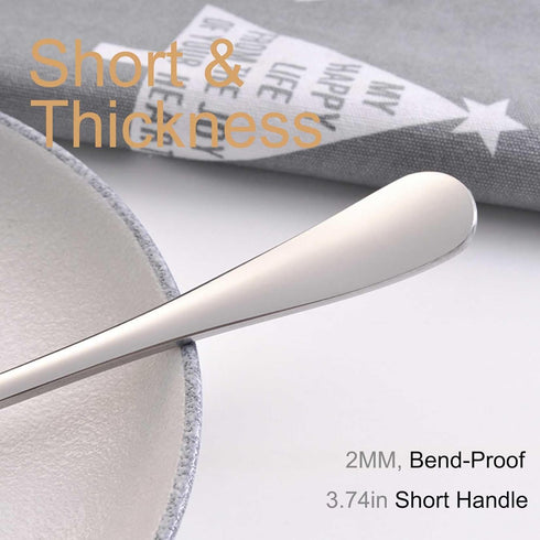DJ-WARE Small Teaspoons Stainless Steel Tea Spoons Set of 12, 5.5 Inch