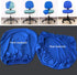 TOPINCN Soft Stretch Spandex Chair Seat Slipcover and Backrest Cover, Universal Computer Office Chair Backrest Cover Protective Stretchable (Blue) by TOPINCN