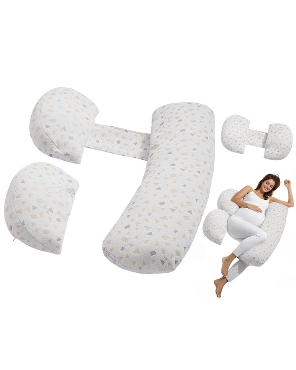 VEVOR Pregnancy Pillows for Sleeping, Adjustable Maternity Pillow for Pregnant Women, Soft