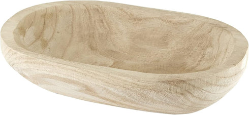 12 7.5-Inch, Santa Barbara Design Studio TableSugar Paulownia Wood Dough Bowl, x Natural