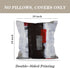 Set of 2 Red and Grey Abstract Art Pillow Covers, 18 x 18 Inch Decorative Throw Pillows for Living Room Bedroom Sofa