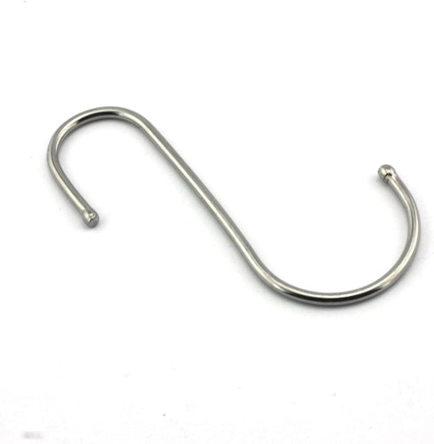 10 Pack Premium 4.5 inch Heavy Duty Stainless Steel S Hooks, Ideal for Hanging Pots, Pans, Plants