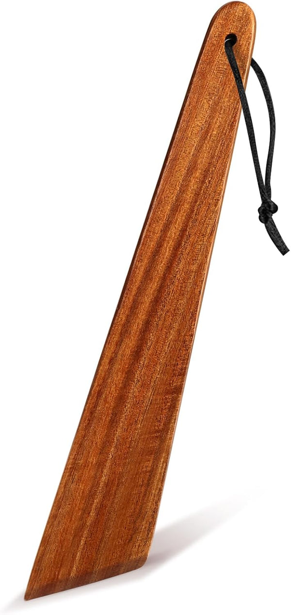 9.8 Acacia Wooden Mini Spatula, Small Turner, Egg Scraper, Flat Wooden Flipper, Kitchen Utensil