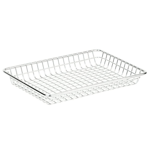 G.E.T. 4-835809 Metal Rectangular Wire Serving Tray, Stainless Steel Wire Baskets Collection