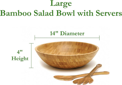 Bamboo Salad Bowl and Server Set by Lipper International