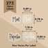Talented Kitchen 272 Spice Labels Stickers, Clear Preprinted for Kitchen Spice Rack Organization