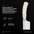 2-Piece Professional Kitchen Knife Set, Ultra Sharp High Carbon German Stainless Steel, Cream