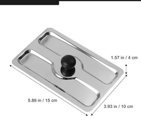 Slice Toaster Lid, 2 Slice Toaster Cover, Stainless Steel Appliance Cover for Bread Machine