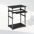 Furinno Home Office Writing Desk Computer Desk with Keyboard Tray Black/Grey