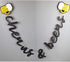 Interchangeable Numbers Cheers & Beers Banner, Cursive Beer Birthday Sign for Party Decorations