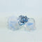 Lunaura 12 pcs Scented Baby Powder Blue Glass Baby Carriage Container Candles,