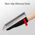 Silicone Oven Mitts - Magnetic Heat Resistant Kitchen Mitts, Black Cotton Anti-Slip for Cooking, Baking, Grilling
