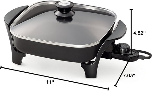 Presto 06626 11 Inch Electric Skillet with Glass Lid