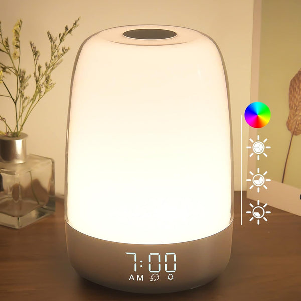 winshine Touch Wake Up Night Light with Sunrise Simulation Alarm Clock, 3