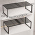 15-24.4in Closet (1,Black) Extendable Metal Wire Shelf Organizer - Adjustable Length, Stackable Storage Rack