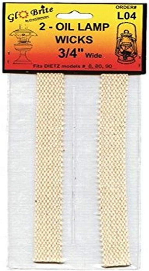 Glo Brite by 21st Century L04 Wide Cotton Lamp Wicks, 3/4-Inch