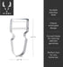 Viski Citrus Peeler Tool - Fruit Peeler for Cocktails, Professional Grade Bartender Tools