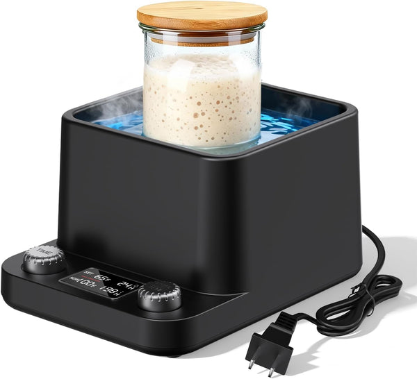 Sourdough Starter Warmer | Water Bath Precise 1F Thermostat (70-104F) Sourdough Warmer