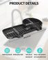 AMAZYC-US 2-in-1 Upgraded Silicone Sponge & Soap Holder with Extra Tray, Auto-Drain Organizer for Kitchen & Bathroom