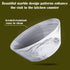 Yundu Grey Marble Ceramics Bowls Set, 58 Ounces Large Salad Bowl Set of 3, Dishwasher & Microwave Safe