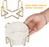 6 Pack Set White Marble Coaster with Holder Absorbent Drink Coasters Ceramic Cute Coaster Bar Dining Coffee Table
