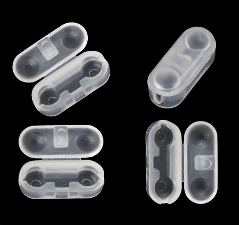 Chain Connectors, Clear Plastic Roller Shade Bead Chain Connector Replacement for Vertical Roman Blinds, Pack of 20