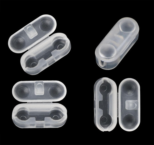 Chain Connectors, Clear Plastic Roller Shade Bead Chain Connector Replacement for Vertical Roman Blinds, Pack of 20