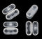Chain Connectors, Clear Plastic Roller Shade Bead Chain Connector Replacement for Vertical Roman Blinds, Pack of 20