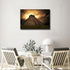 Mayan Chichen Itza Wall Art, Pyramid of Kukulcan El Castillo Sunset Painting, 16" Wx24" H Canvas Print