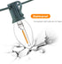 C7 12FT 12 C7 Bulbs, LED Christmas & Halloween Lights - Outdoor Clear String Lights with Vintage Warm White Hanging