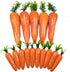 Fake Carrots,15 Pcs Plastic Carrot Easter Decor, Lifelike Fake Vegetables Mini Carrots