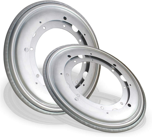 Evadow 2Pack 9" 5/16 750lbs Lazy Susan Hardware, Rotating Bearing Plate Thick, Lazy Susan Turntable Swivel Base