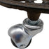 10" Comfy Hour Heavy Duty Cast Iron Rolling Plant Stand, Heart Shaped Plant Caddy with Industrial Metal Wheels