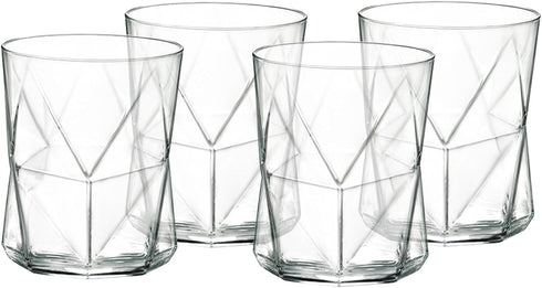 Bormioli Rocco Cassiopea Double Old Fashioned Glass, Set of 4