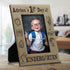 BELLA BUSTA My First Day of Kindergarten Personalized Kids School Keepsake Engraved Leather Picture Frame (5 x 7