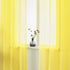 DUALIFE 72 Inches Yellow Curtains for Bedroom, Set of 2 Panels, Grommet Semi Voile Light Filtering Sheer Curtains 52x72