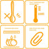uxcell Orange Silicone Dinner Spoon Utensils for Kitchen and Restaurant