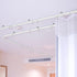 Jetec Curved Ceiling Curtain Track Bendable Mount for Bunk Bed, Bay Window Room Divider, Flexible Straight (White, 9.8